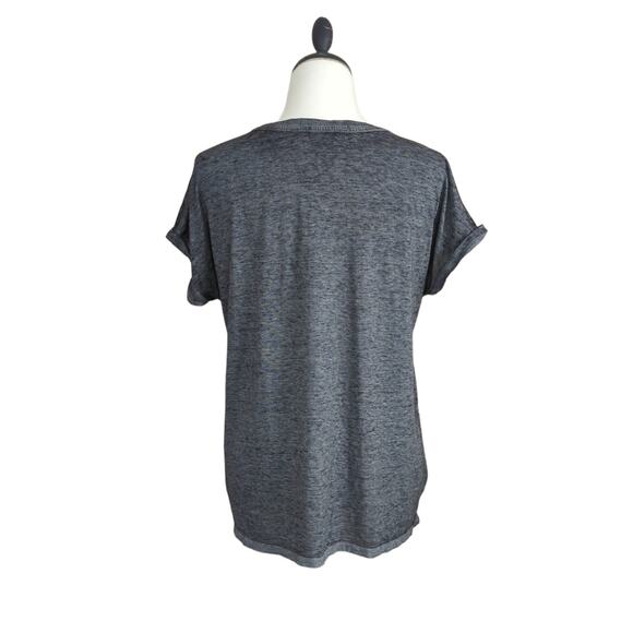 Style&co. Black Burn Out Tee with pocket Size PXL - Picture 3 of 3